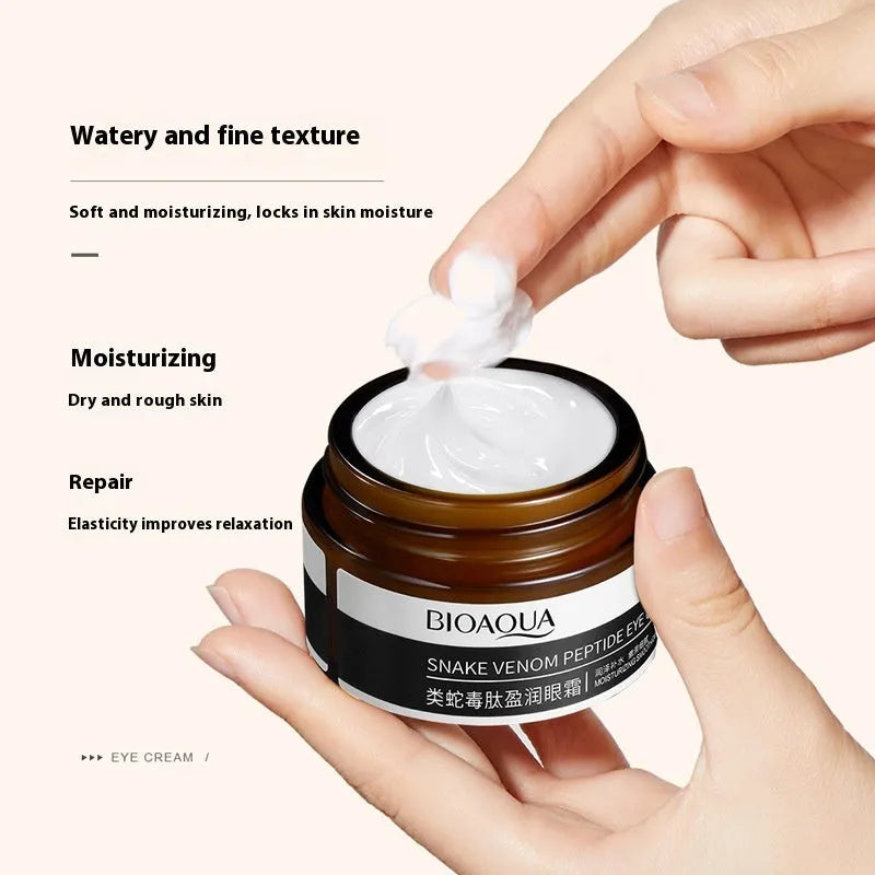 30g jar of peptide firming eye cream for dark circles with nourishing moisturising properties
