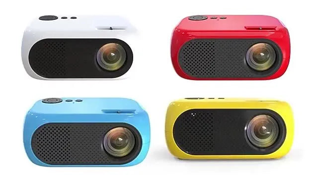 M24 micro mini portable projector in gold or white colour with compact size