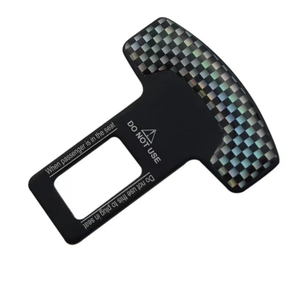 Aluminium alloy bottle opener keychain with 2.1cm buckle pick head in frosted carbon fibre finish