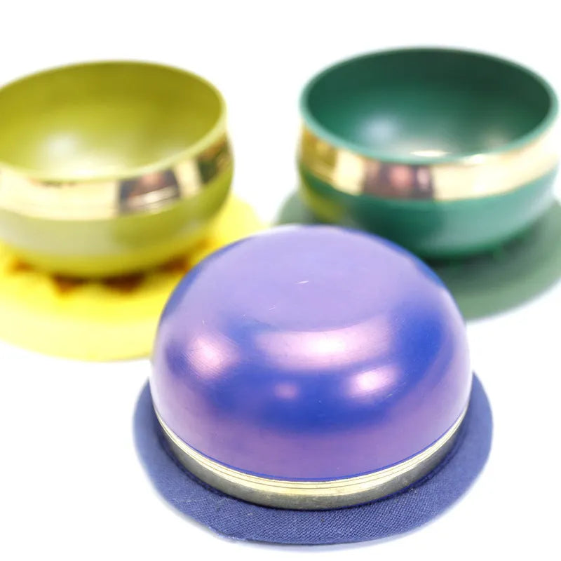 Colourful handmade Himalayan singing bowl meditation instrument 7.8cm