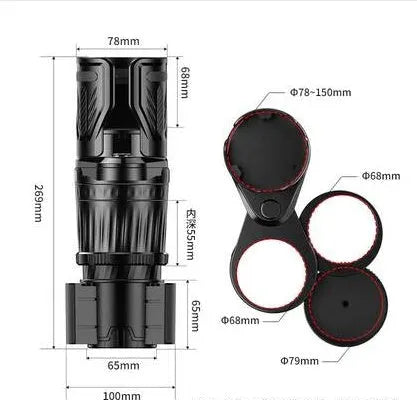One Point Four car cup holder with retractable adjustable bottom in carbon fibre black