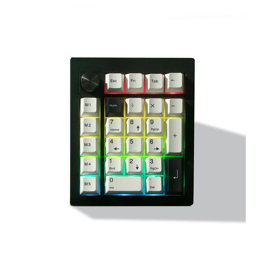 Wireless mechanical numeric keyboard with 0-9 keys in black colour option