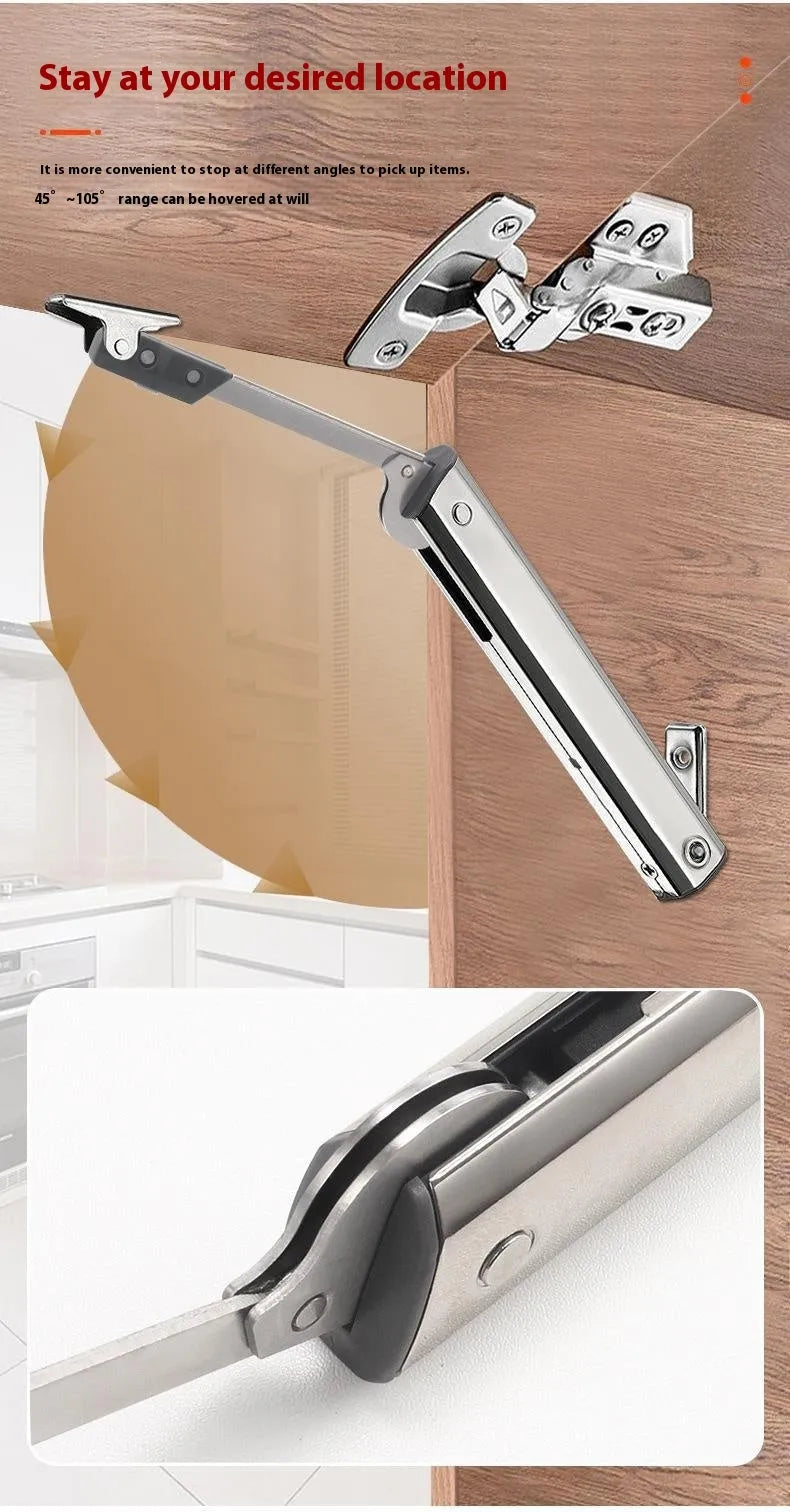 Cold rolled steel CRS tatami cabinet support rod with spring jackstay mechanism