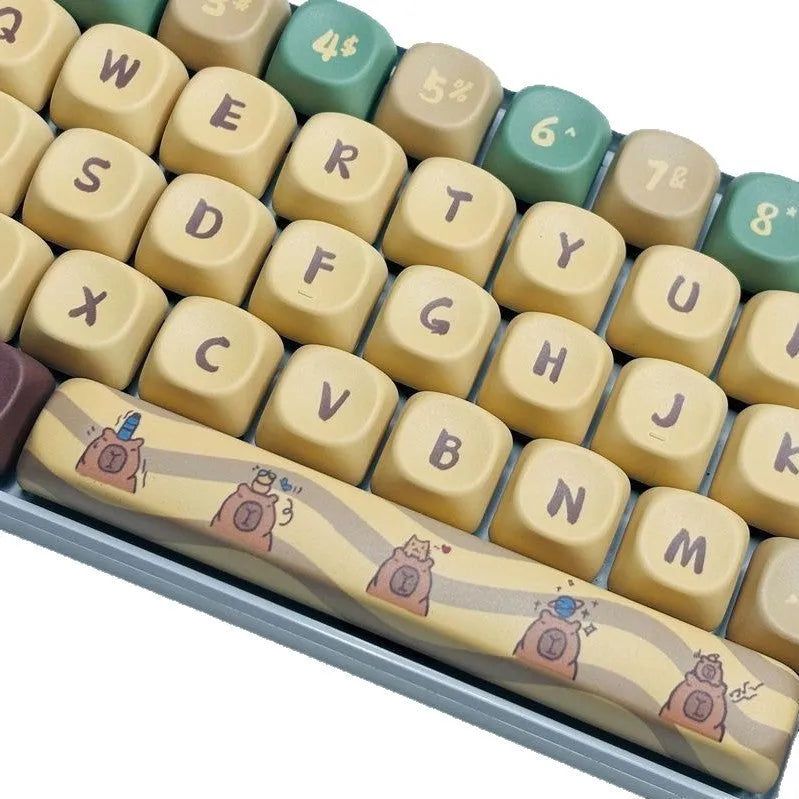 Capabala 130-piece ABS mechanical keyboard keycap set with double-shot legends, shown in packaging.