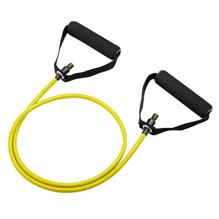 Adjustable chest expander with colour-coded TPE tension ropes in five resistance levels for fitness training
