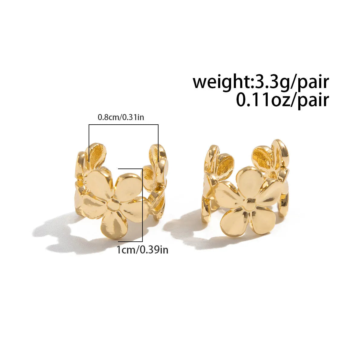 Women's gold starfish conch earrings with beach animal design on alloy material