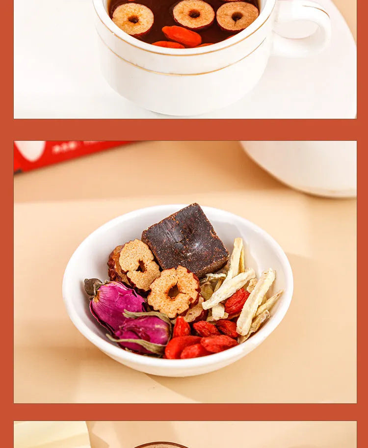 Yuantang ginger tea box with brown sugar red dates wolfberry herbal tea bags