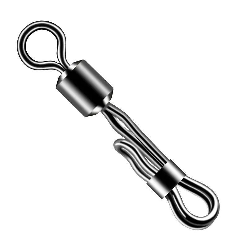 Brass quick change fishing clamp with barrel swivel and quick release mechanism