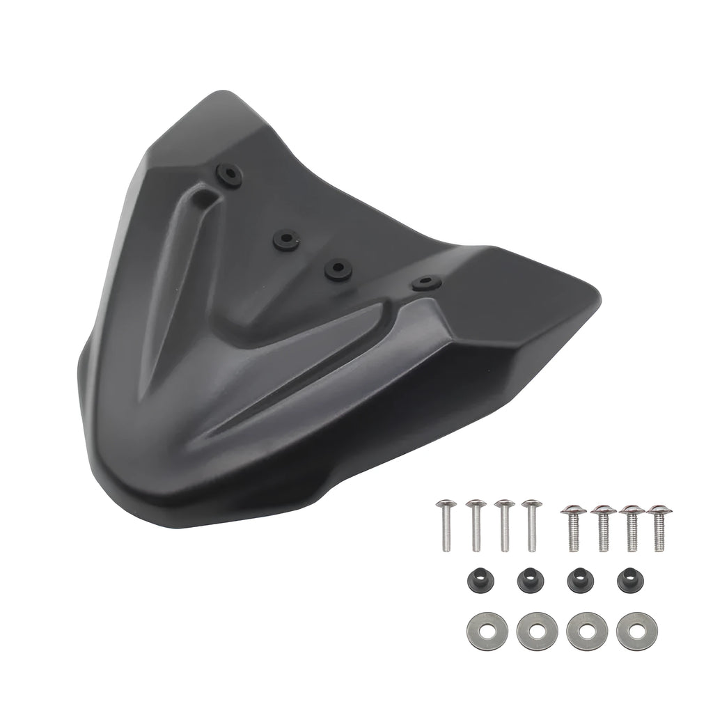 Black ABS fixed wind front wing accessory for KTM 390 and 790 Adventure motorcycles