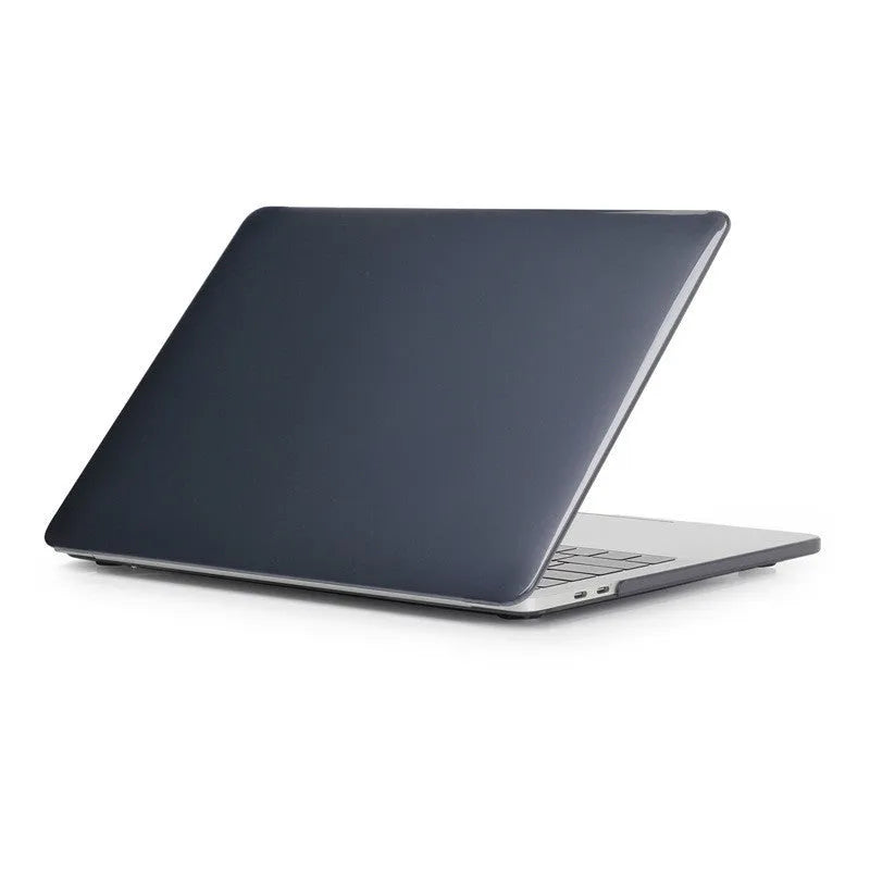 Black and transparent PC hard shell protective cases for Apple MacBook Pro 14-inch and 16-inch laptops