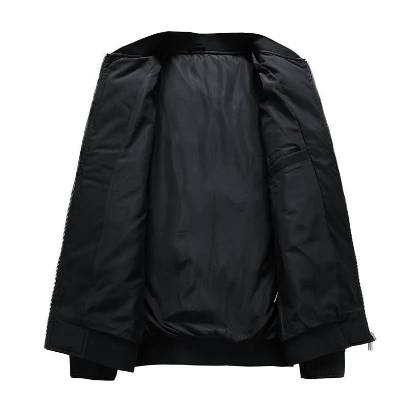 White duck down thickened winter coat for men in solid colour, regular fit, polyester shell