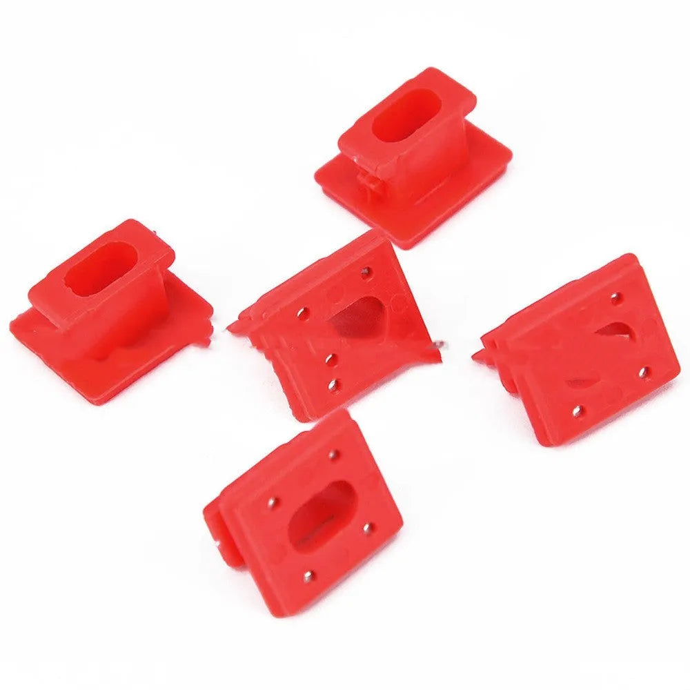 10 plastic BMW interior door trim panel clips in walnut colour with snap-on fasteners