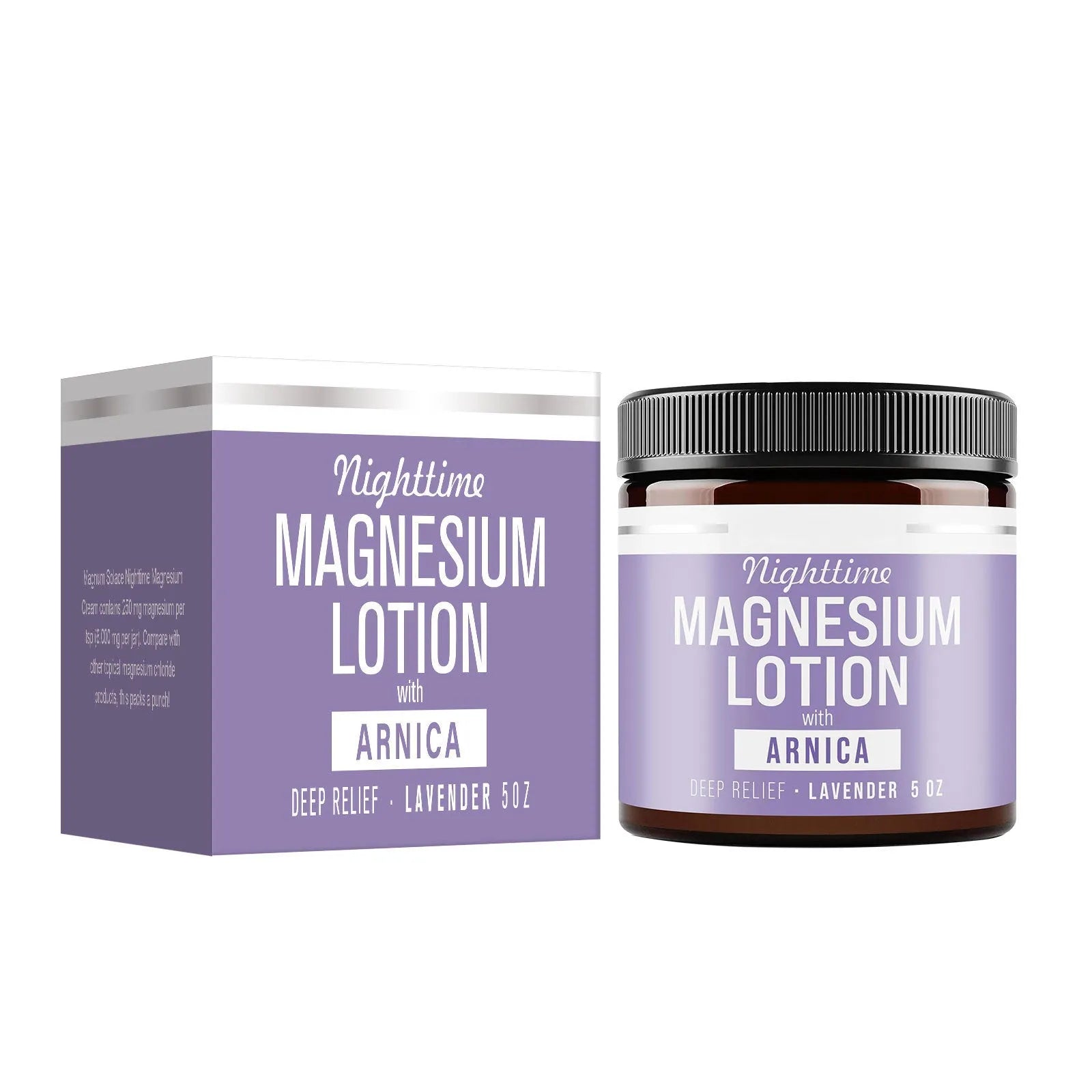 150ml jar of magnesium body butter cream with shea butter and arnica extract