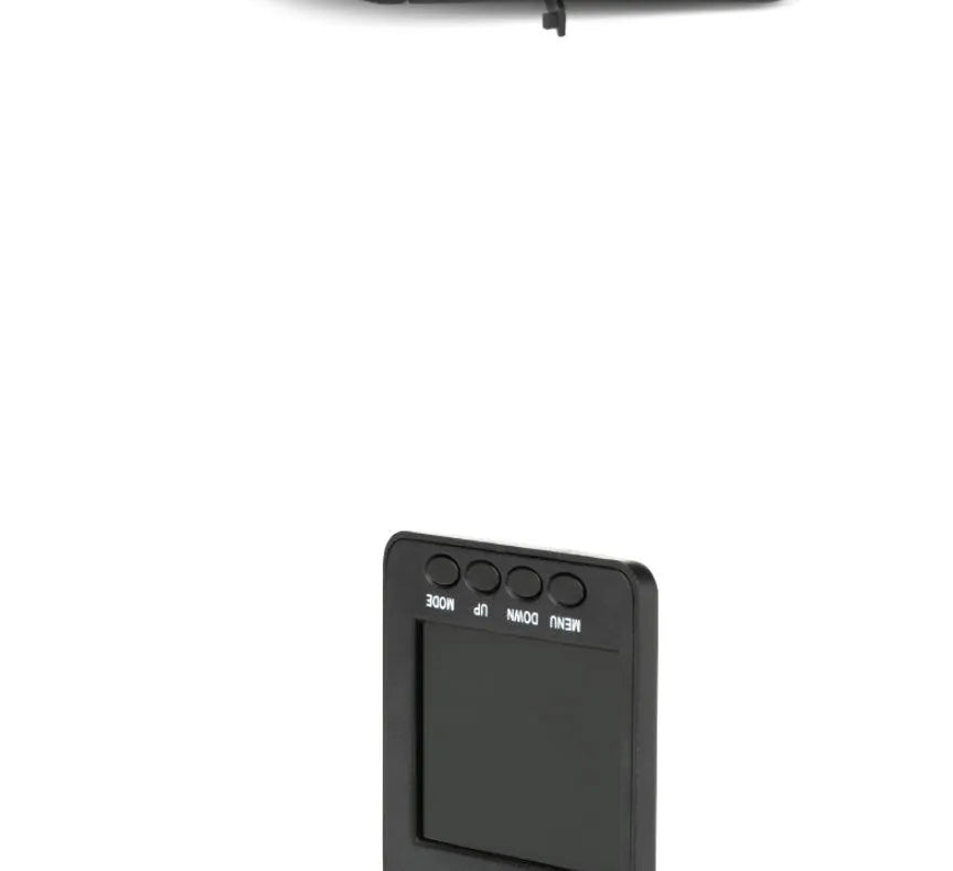 Black HD driving recorder with 120 degree wide angle lens mounted on car windscreen