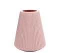 Melamine plastic decorative flower vase in white, pink, green, or blue colour options
