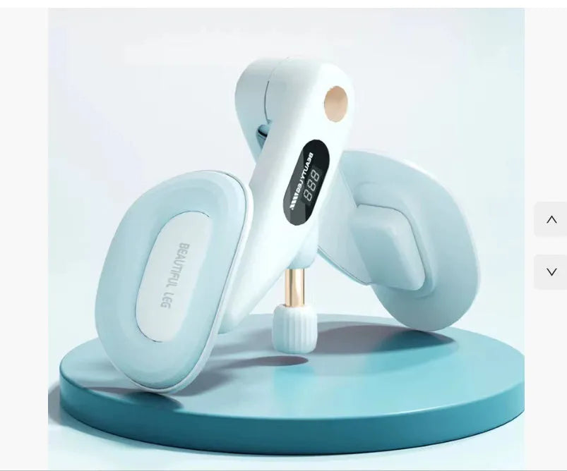 Pelvic floor muscle training device in blue, gray, green, or pink colours with ABS spring foam construction