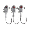 Fish-shaped lead head fishing hook in multiple weight options from 3.5g to 28g