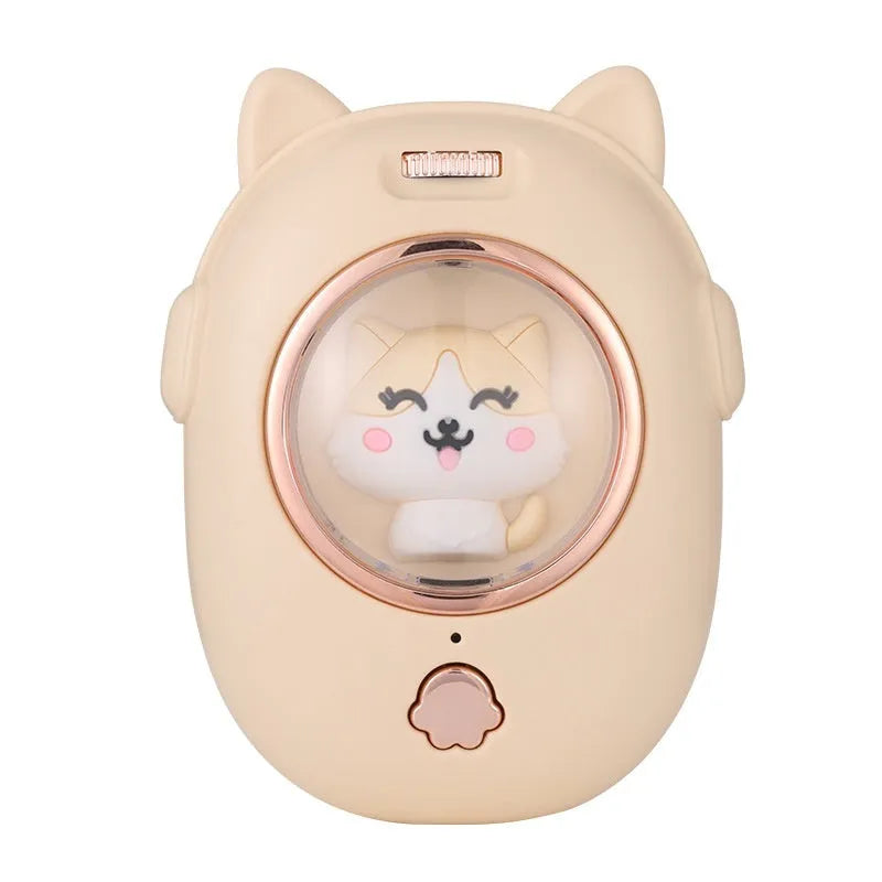 Pink and yellow ABS plastic pet comb with integrated laser pointer for cats and dogs.