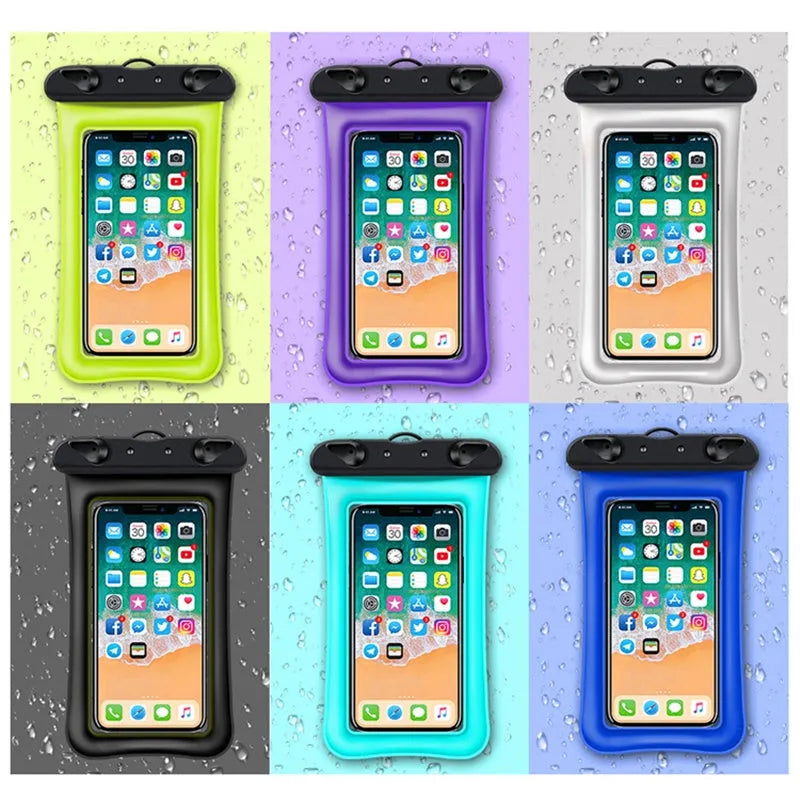 Waterproof phone pouch with lanyard in various colour options