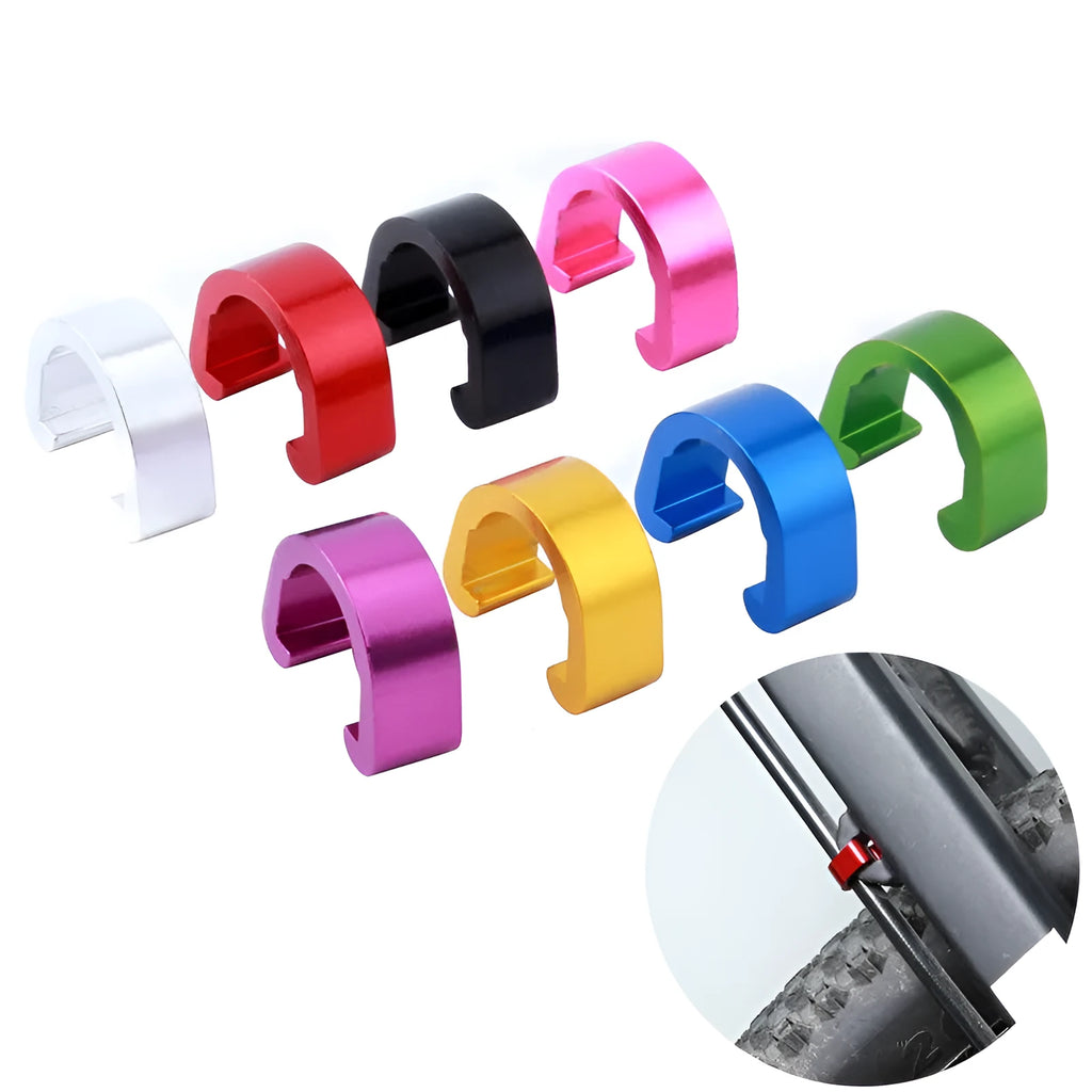 Aluminium alloy C buckle 10.2x13x5mm in multiple colours