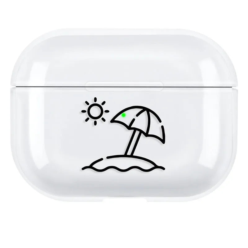 AirPods Pro 3 protective shell in solid colour polycarbonate back cover style
