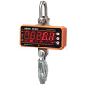 Orange electronic crane scale with digital display for 500 kg industrial weighing