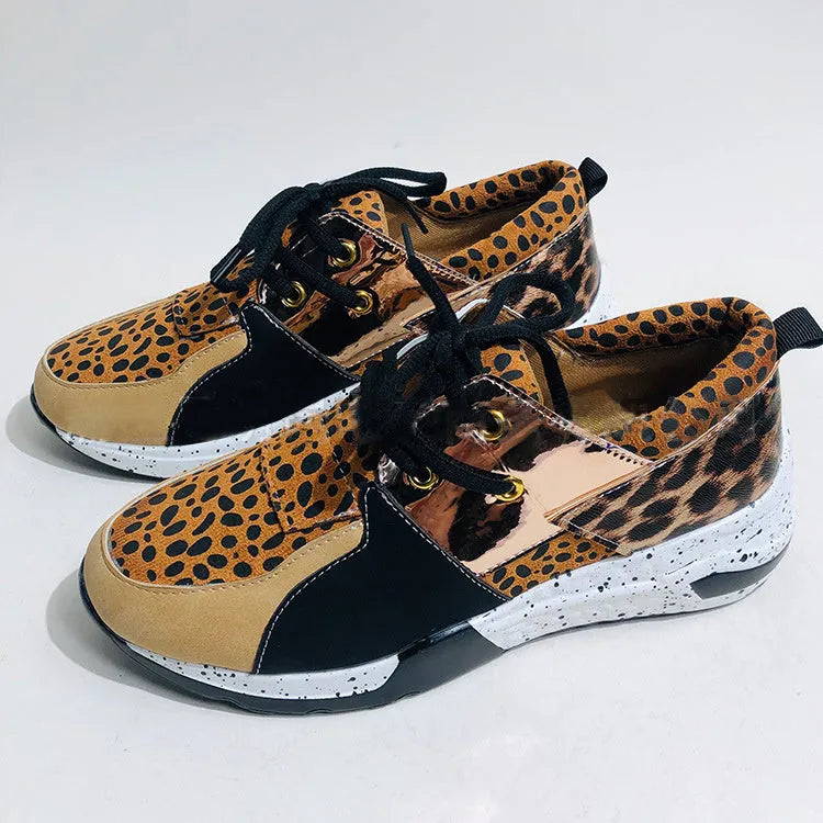 Women's casual sneakers with suede upper and wedge heel in various colour options