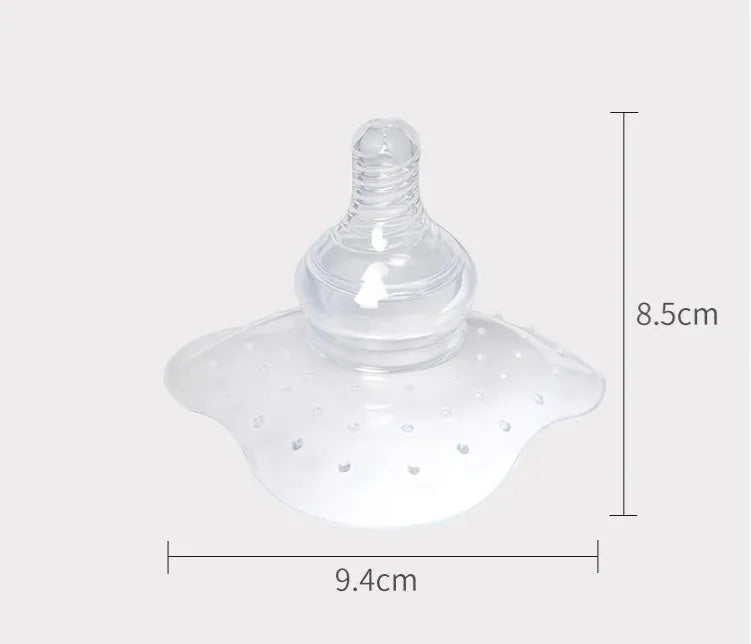 Nursing nipple protector for flat nipples breastfeeding aid transparent and petal colour options
