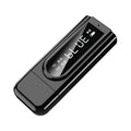 Black USB car FM Bluetooth receiver for wireless MP3 playback through car stereo