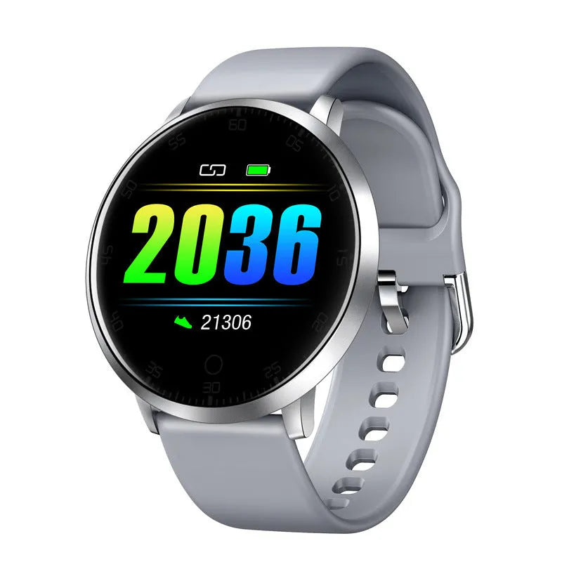 Ultra-thin waterproof smart health bracelet with 1.3-inch screen and silicone wrist strap