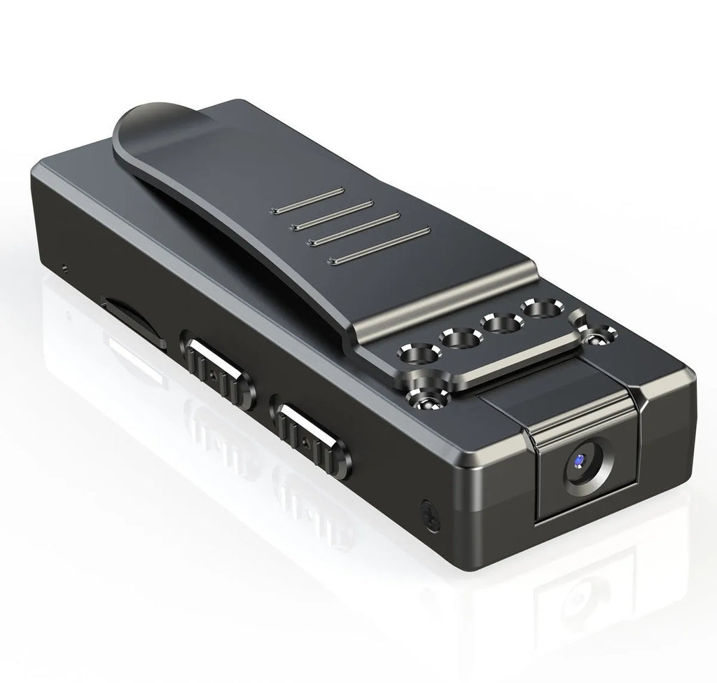 Black ABS plastic 1080p HD DV camera with night vision and 90-degree rotation