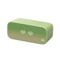 Elf Sugar Cube Artificial Intelligence Smart WiFi Speaker in blue, green, red, or white colour.