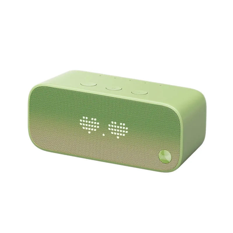 Elf Sugar Cube Artificial Intelligence Smart WiFi Speaker in blue, green, red, or white colour.