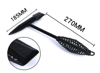 High carbon steel electric welding slag hammer with spring handle for rust removal