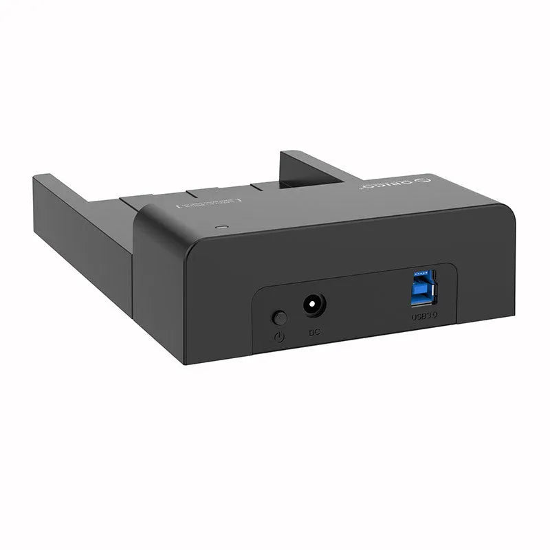 Black universal hard disk box enclosure for 2.5 and 3.5 inch SATA drives with data cable
