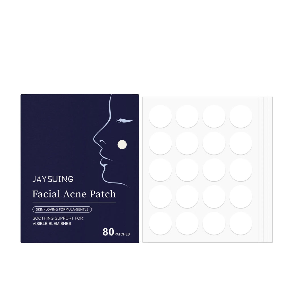 Transparent hydrocolloid acne patches pack of 80 for discreet spot treatment