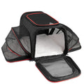 Solid colour cat carrier bag in 600D cation fabric available in large or small size