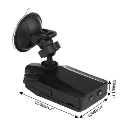 H198 HD six-light infrared night vision car dash cam recorder on a dashboard