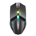 M3 black wired USB mouse with adjustable DPI and USB cable