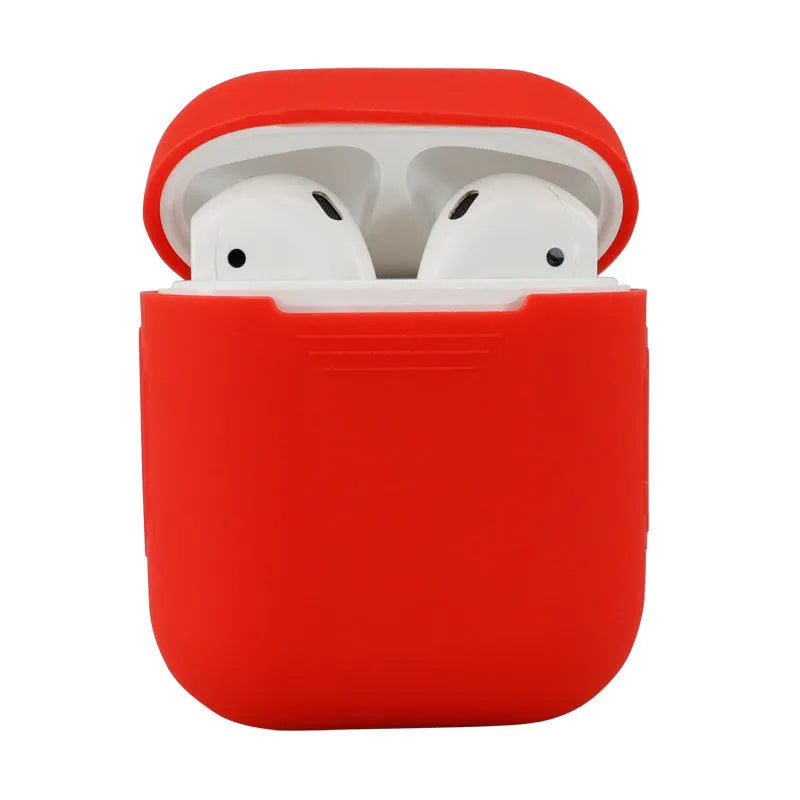 Silicone protective cover for AirPods 2 wireless earbuds in multiple colour options