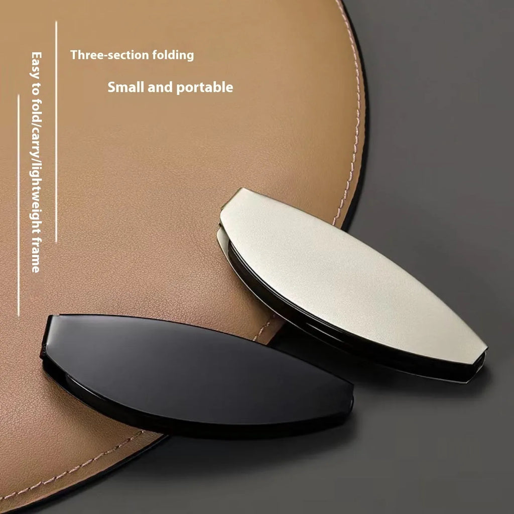 Folding retro presbyopic glasses with anti-fall frame in black or silver colours