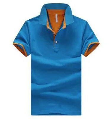 Men's Casual Fashion Stand Collar Polo Shirt in 100% Cotton with Size Range M to 4XL for Everyday Wear Black Orange Blue Gray Red White Options