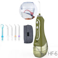 Portable electric tooth pulse water flosser with 300ml removable tank and 360° rotating nozzle