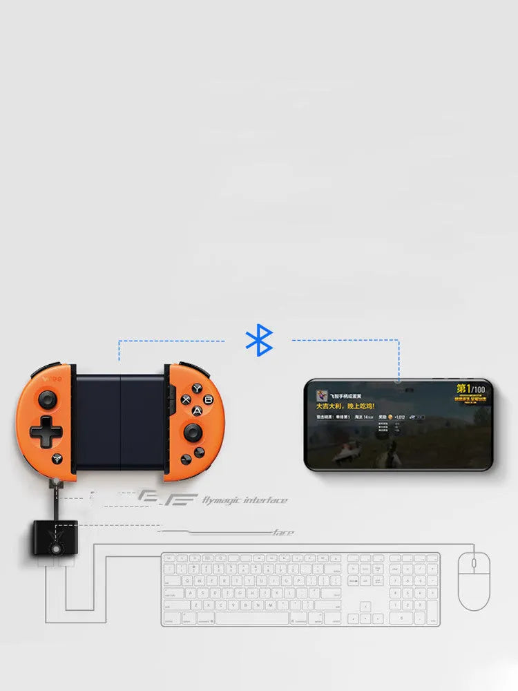 Feizhi Wee2t Kart mobile game controller with stretchable handle in midnight blue colour