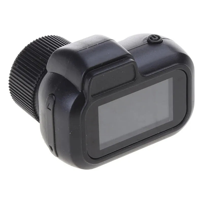 Retro mini camera in black with display screen, 1080p HD portable camcorder for home and outdoor recording