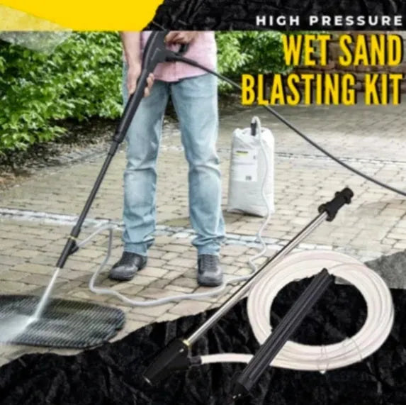 Ceramic high pressure sand blasting nozzle with stainless steel handle for Karcher pressure washers