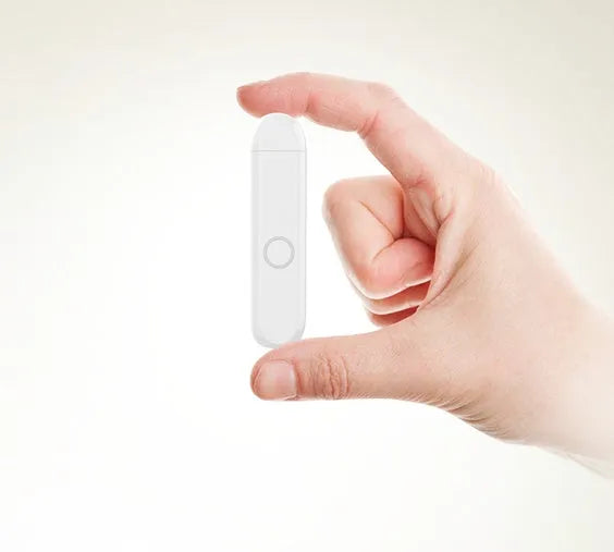 A1 Bluetooth audio receiver converter in black, blue, orange, or white, shown with 3.5mm plug.