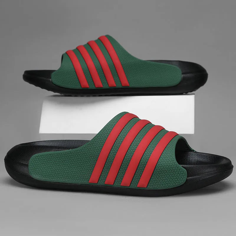 Casual outdoor slip-on shoes for teenagers with EVA soles and PVC uppers in various colours