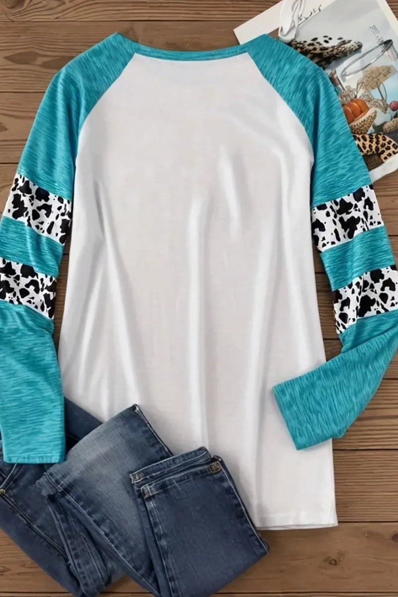 White Halloween t-shirt with 3D pumpkin print and sky blue colour in Japanese Korean casual style