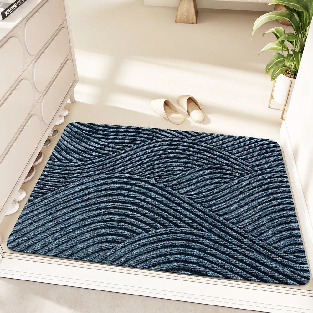 Silk ring entrance carpet with alien shape design in cartoon anime pattern, measuring 60x90cm